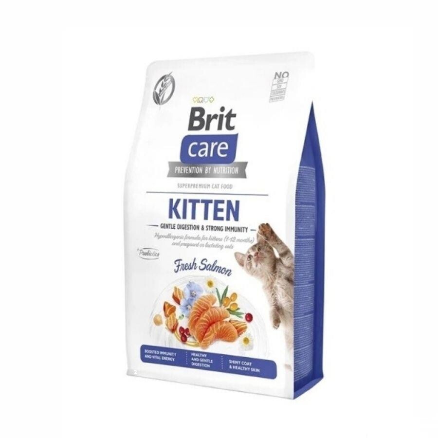 Brit Care Gentle Digestion & Strong Immunity Somonlu Tahılsız Yavru Kedi Maması 7 KG | SRC: Barcode: 8595602565054